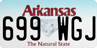AR license plate 699WGJ