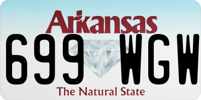 AR license plate 699WGW