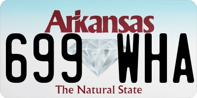 AR license plate 699WHA