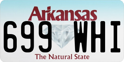 AR license plate 699WHI
