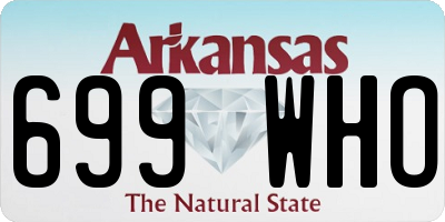AR license plate 699WHO