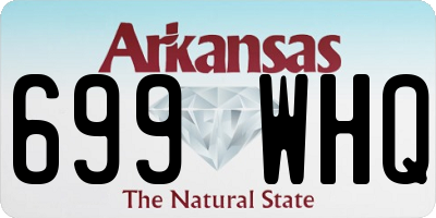 AR license plate 699WHQ