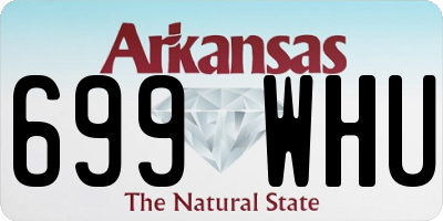 AR license plate 699WHU