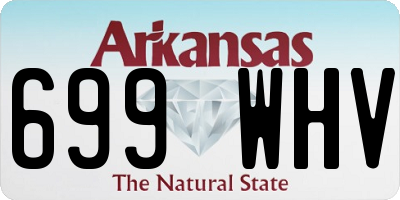 AR license plate 699WHV