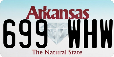 AR license plate 699WHW