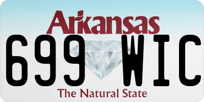 AR license plate 699WIC
