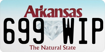 AR license plate 699WIP