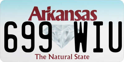 AR license plate 699WIU
