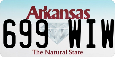 AR license plate 699WIW