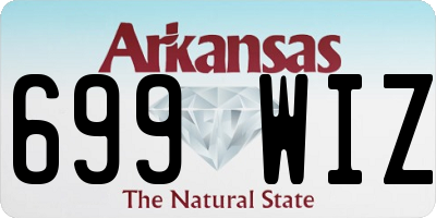 AR license plate 699WIZ