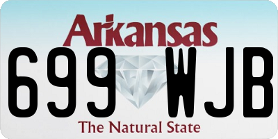 AR license plate 699WJB