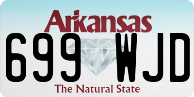 AR license plate 699WJD
