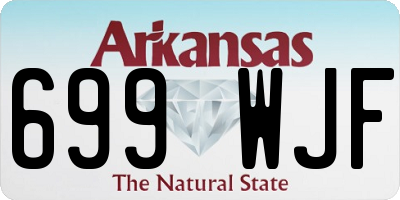 AR license plate 699WJF