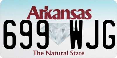 AR license plate 699WJG