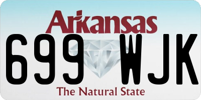 AR license plate 699WJK