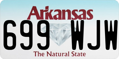 AR license plate 699WJW