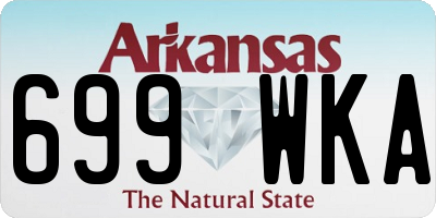 AR license plate 699WKA