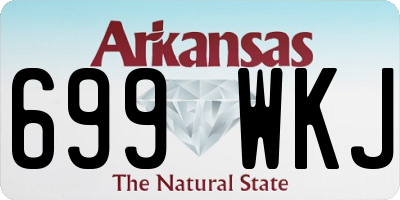 AR license plate 699WKJ