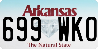 AR license plate 699WKO