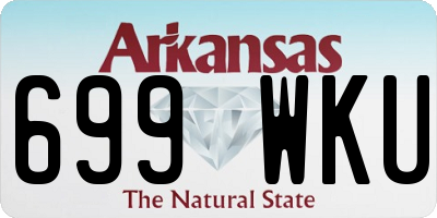 AR license plate 699WKU