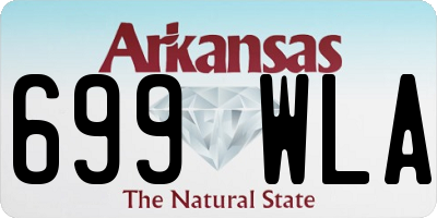 AR license plate 699WLA