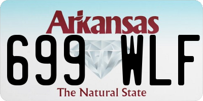 AR license plate 699WLF