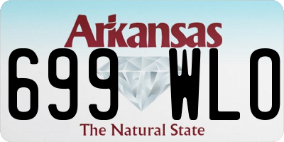 AR license plate 699WLO