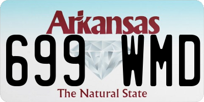 AR license plate 699WMD