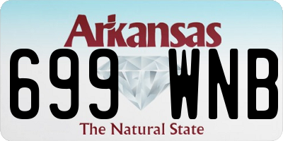 AR license plate 699WNB