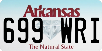 AR license plate 699WRI