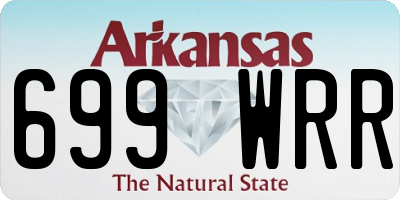 AR license plate 699WRR