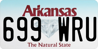 AR license plate 699WRU