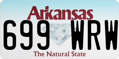 AR license plate 699WRW