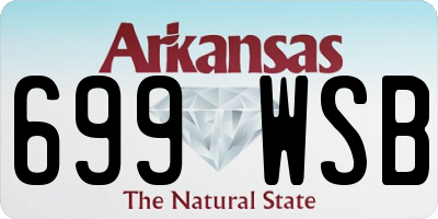 AR license plate 699WSB