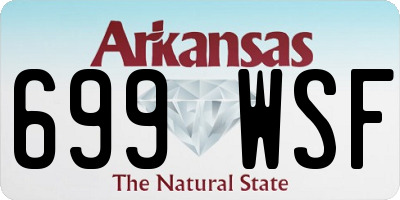 AR license plate 699WSF