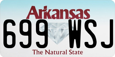 AR license plate 699WSJ