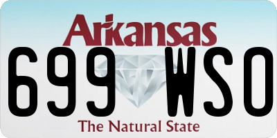 AR license plate 699WSO