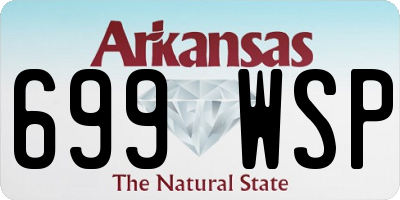 AR license plate 699WSP