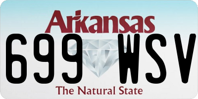 AR license plate 699WSV