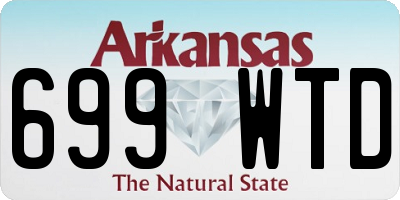 AR license plate 699WTD
