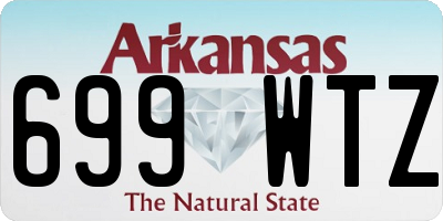AR license plate 699WTZ
