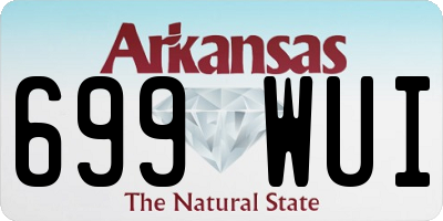 AR license plate 699WUI