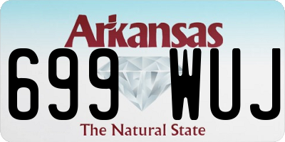 AR license plate 699WUJ