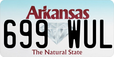 AR license plate 699WUL