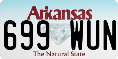 AR license plate 699WUN