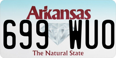 AR license plate 699WUO