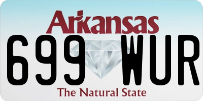 AR license plate 699WUR