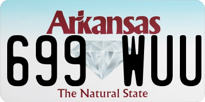 AR license plate 699WUU