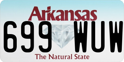 AR license plate 699WUW