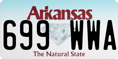 AR license plate 699WWA